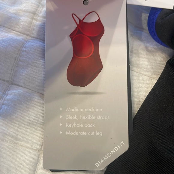 TYR solid diamond fit Cross back swimsuit royal blue one piece 28 women’s size 4 - Picture 9 of 12